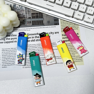 手作蜡笔小新卡通创意草蜢打火机可爱创意diy打火机情侣礼物