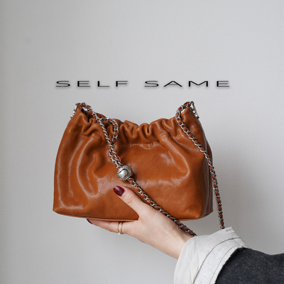 SELFSAME 高端头层植鞣牛皮 云朵链条包 单肩腋下包