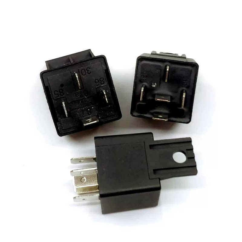 摩托车地平线小忍者趴赛油泵继电器纯铜磁吸12V40A油泵通电JD1912
