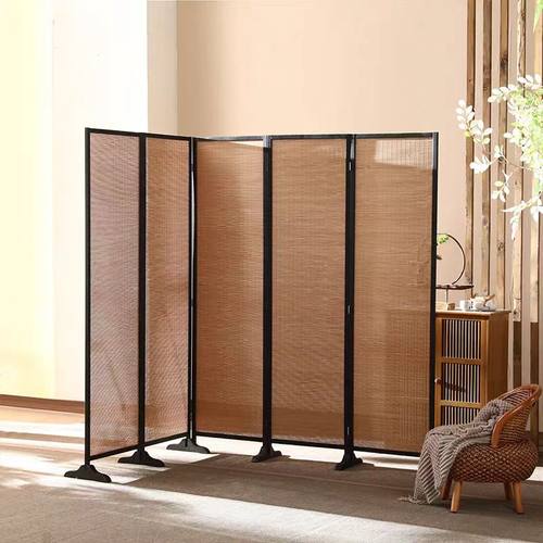 中式竹编屏风隔断客厅卧室折叠折屏家居装饰遮挡
