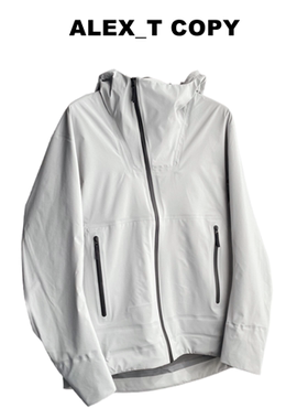 Alex 户外机能防风防水透气压胶轻薄鸟类软壳连帽立体剪裁夹克男