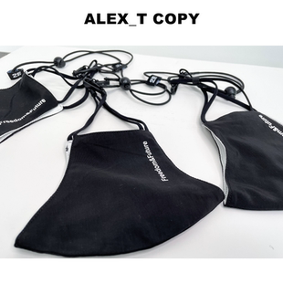 Alex潮流高街可调节立体冰感防丢失防臭纺锤设计口罩男面罩女