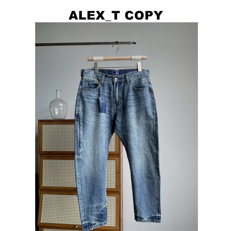 Alex 重水洗 休闲宽松牛仔牛仔裤