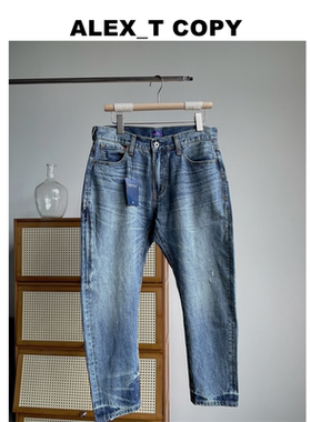 Alex 重水洗 休闲宽松牛仔 藤原浩联名 Denim百搭水洗牛仔长裤男