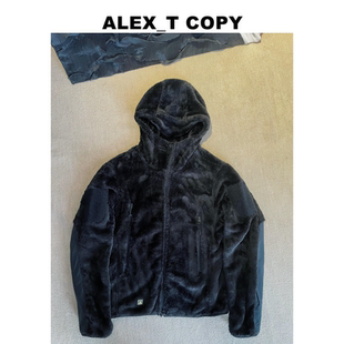 tad户外保暖摇粒绒野人长毛抓绒外套男tad抓绒tad山地野人tad毛猴