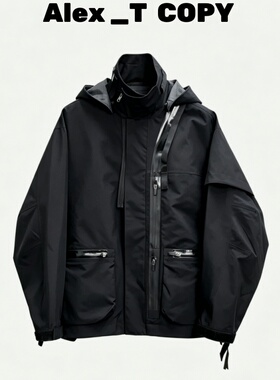 Alex 德系机能高性能全天候防风防水冲锋衣J115K-E ZIpSling系统