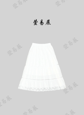 -“白月光半裙”春季新款镂空花边时尚氛围感半裙-QZ041604