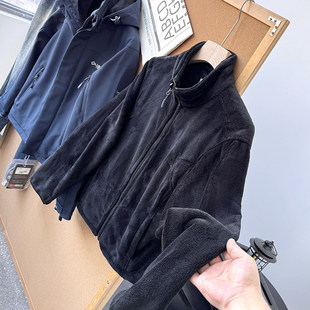 雪山户外!拆卸三合一寒冬男士防寒加厚保暖冲锋软壳棉衣50394