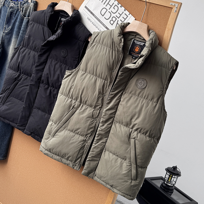秋冬新款男士高端防风保暖立领加厚棉马甲背心潮50321
