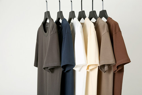 休闲圆领纯色短袖T恤T