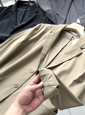 春夏男士轻便透气高弹力防晒薄款西服西装外套S00451