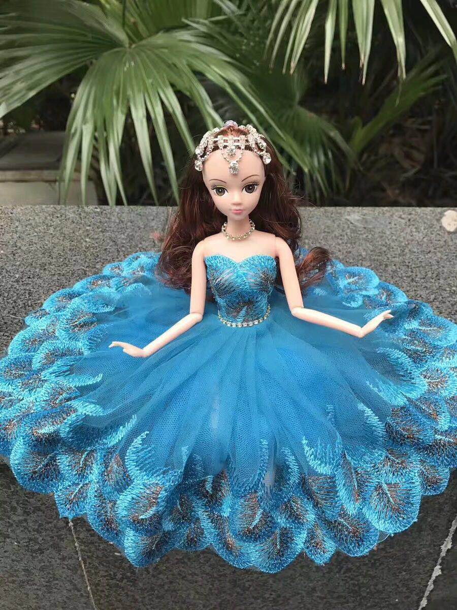 Barbie quần áo pha lê giày cao gót chơi nhà búp bê quần áo váy áo cưới phụ kiện đồ chơi trẻ em