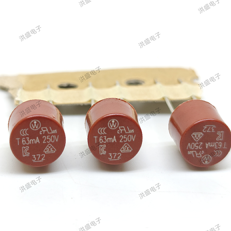 37200630001美国力特 TR5圆形保险丝管372 T63mA 250V 延时0.063A