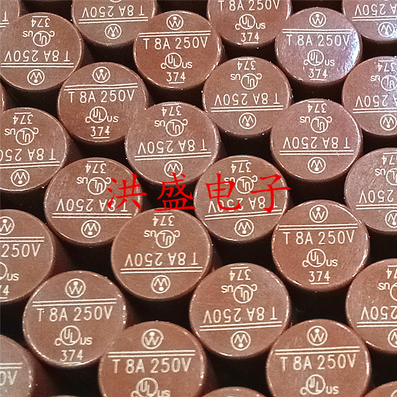37418000000美国力特 374 圆形保险丝管 TR5 T8A 250V 延时慢熔断