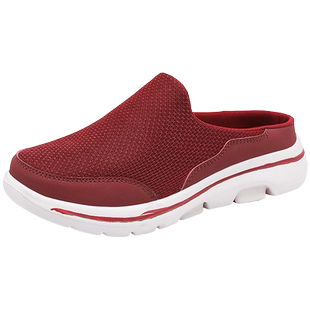 防滑拖鞋老年人室内居家包头半拖鞋中老年妈妈外穿软底无后跟女鞋