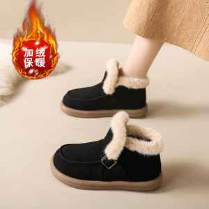 老北京棉鞋加绒加厚保暖鞋一脚蹬