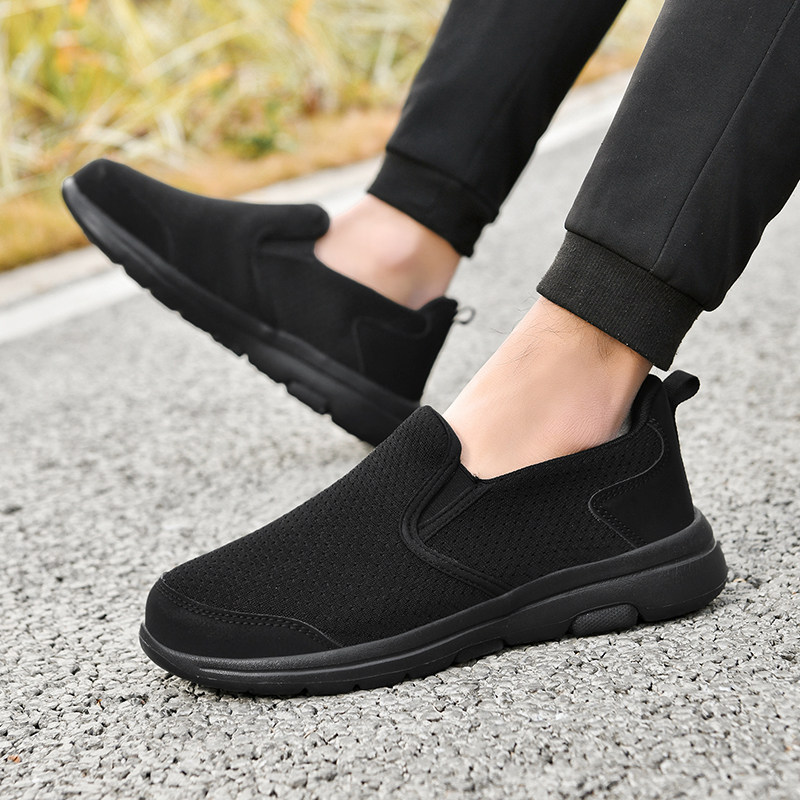 老北京布鞋男2026春季新款大码46 47一脚蹬老人鞋软底舒适爸爸鞋,流行男鞋,时尚休闲鞋,淘宝优惠券,粉丝福利购,淘宝优惠卷