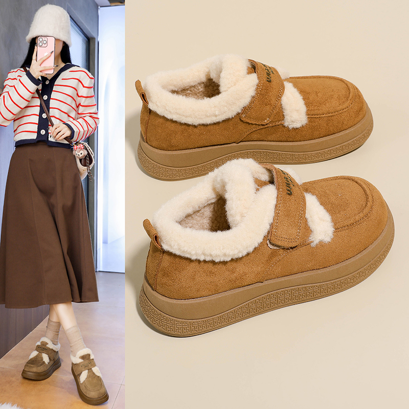 加绒勃肯鞋女新款冬季保暖棉鞋