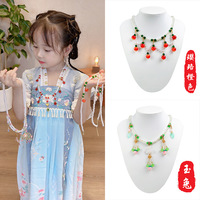Fashionable Children's Pearl Collar Accessory Necklace necklace