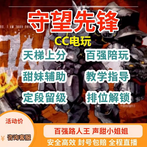 暴雪守望先锋OW国服国际服代练陪玩代打上分排位STEAM竞逐活动