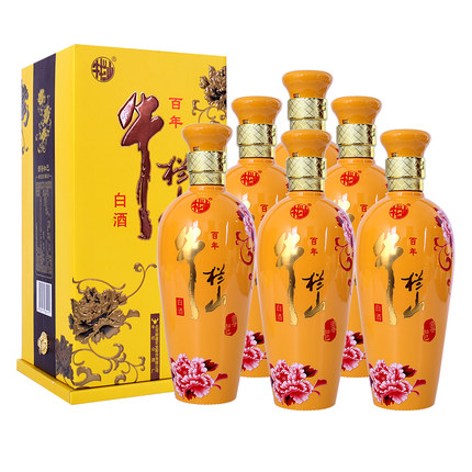北京牛栏山42度二锅头白酒酒寻知己黄花瓷500ml*2瓶/6瓶