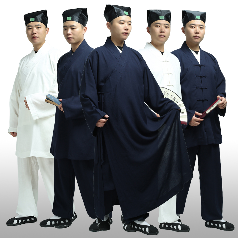 男女同款棉麻道袍道士服装太极服