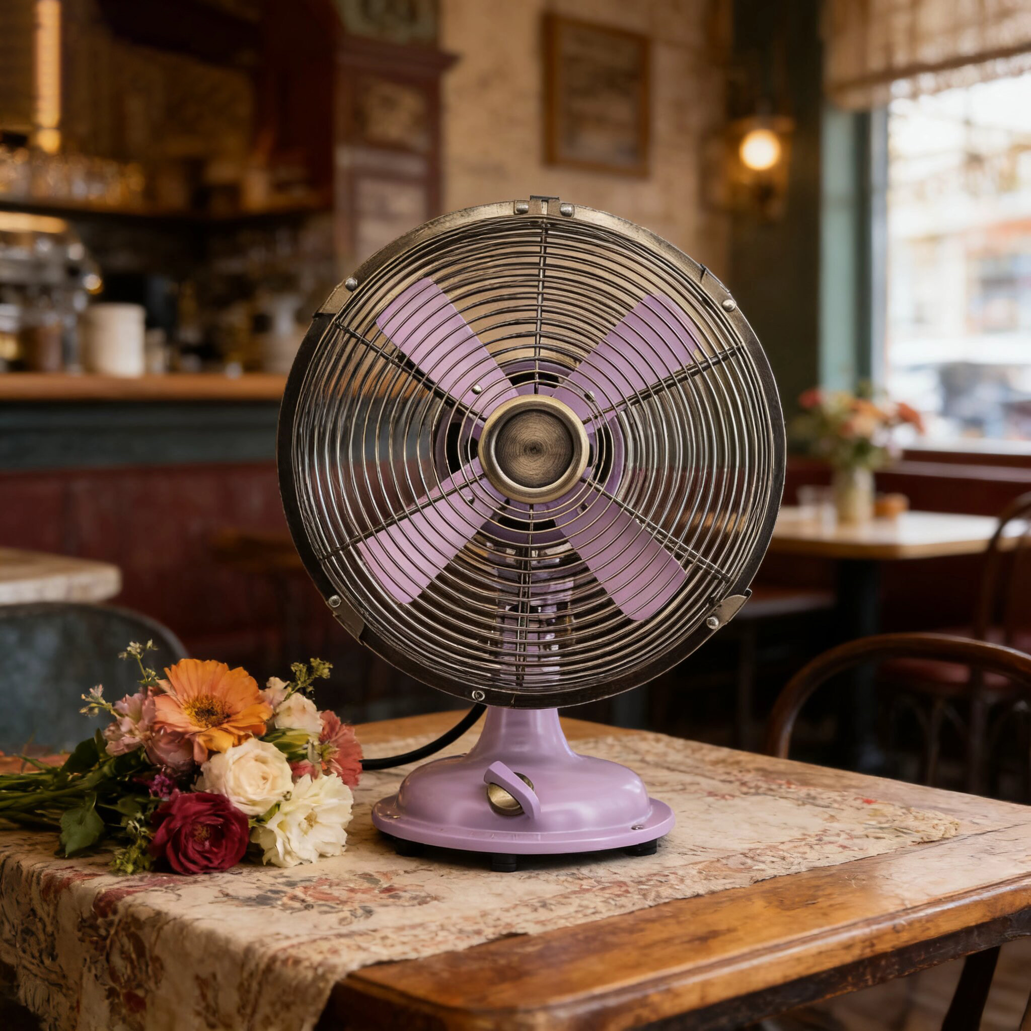 山姆同款SUNKO8寸台式全金属文艺小清新节能台扇桌面办公复古风扇