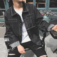 牛仔衣服 潮流修身 春秋韩版 帅气夹克学生薄款 2019新款 春季 外套男士