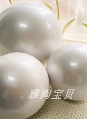DIY饰品配件20cm串珠展示圆球空心金属大珍珠手工COS橱窗装饰圆珠