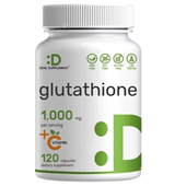 美国购DEAL SUPPLEMENT谷胱甘肽补充剂1000毫克98%维生素C500毫克