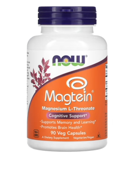 美国NOW Foods Magtein L-苏糖酸镁 90粒胶囊