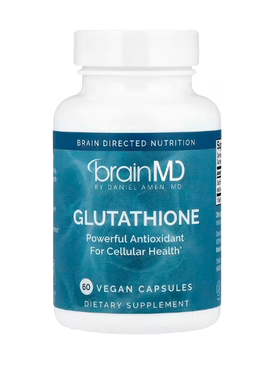 美国BrainMD 谷胱甘肽全素胶囊 60 粒（每粒 250 毫克）