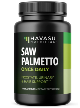 美国Havasu Nutrition锯棕榈补充剂助力前列腺健康DHT防脱发100粒