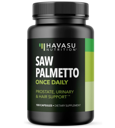 美国Havasu Nutrition锯棕榈补充剂助力前列腺健康DHT防脱发100粒