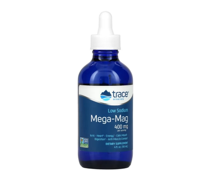 美国Trace Minerals 低钠 Mega-Mag补充剂 镁400 毫（118 毫升）