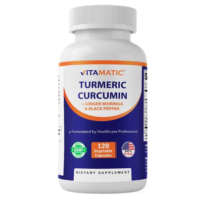 美国Vitamatic姜黄素补充剂10:1 3000 毫克由95% 姜黄素120粒