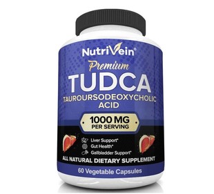 美国Nutrivein TUDCA Liver Detox胆汁盐胆酸胶囊肝酶1000mg 60粒