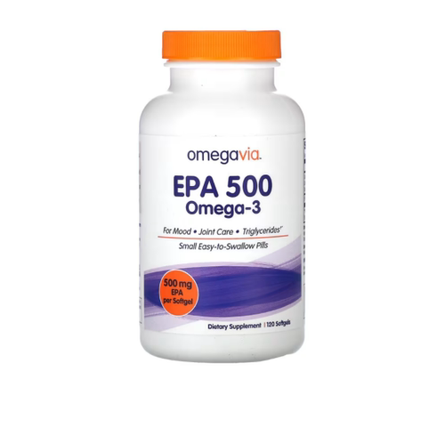 美国OmegaVia EPA 500 Omega-3 500 毫克 120粒