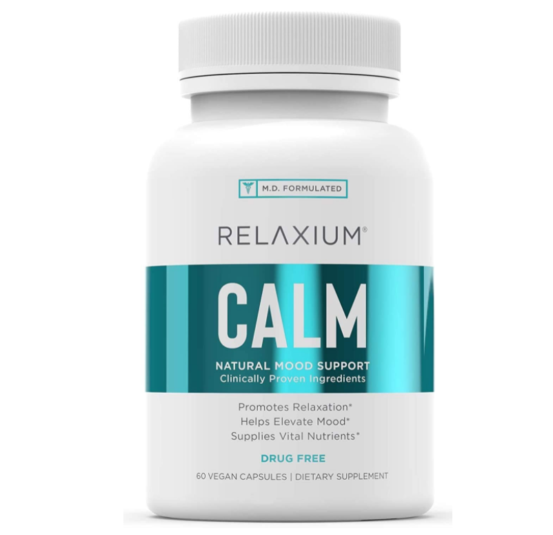 美国Relaxium Calm压力和情绪支持补充剂南非醉茄5-HTP,GABA 60粒
