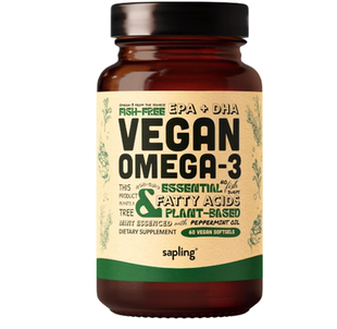 美国sapling欧米茄3补充剂DHA 和 EPA 脂肪酸 心脏 大脑健康60粒