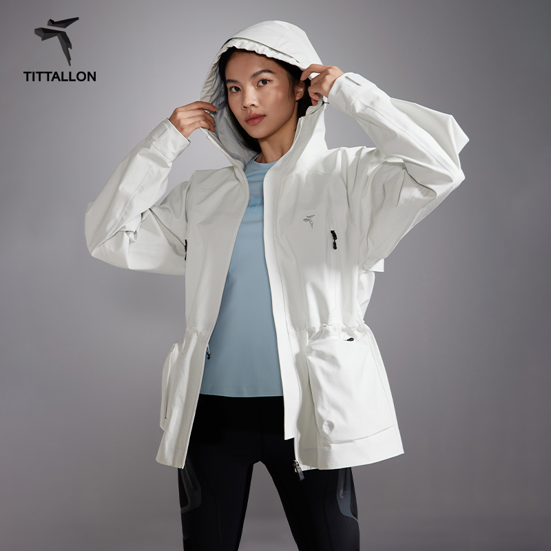 Tittallon体拓中性硬壳park外套