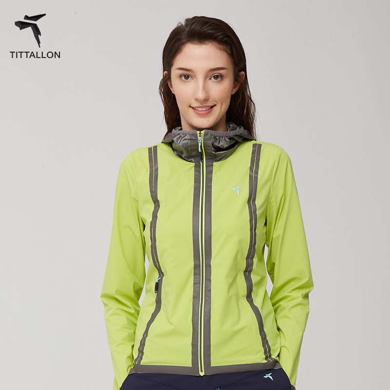 Tittallon体拓女式户外登山跑步夏季外套薄款运动速干防晒皮肤衣
