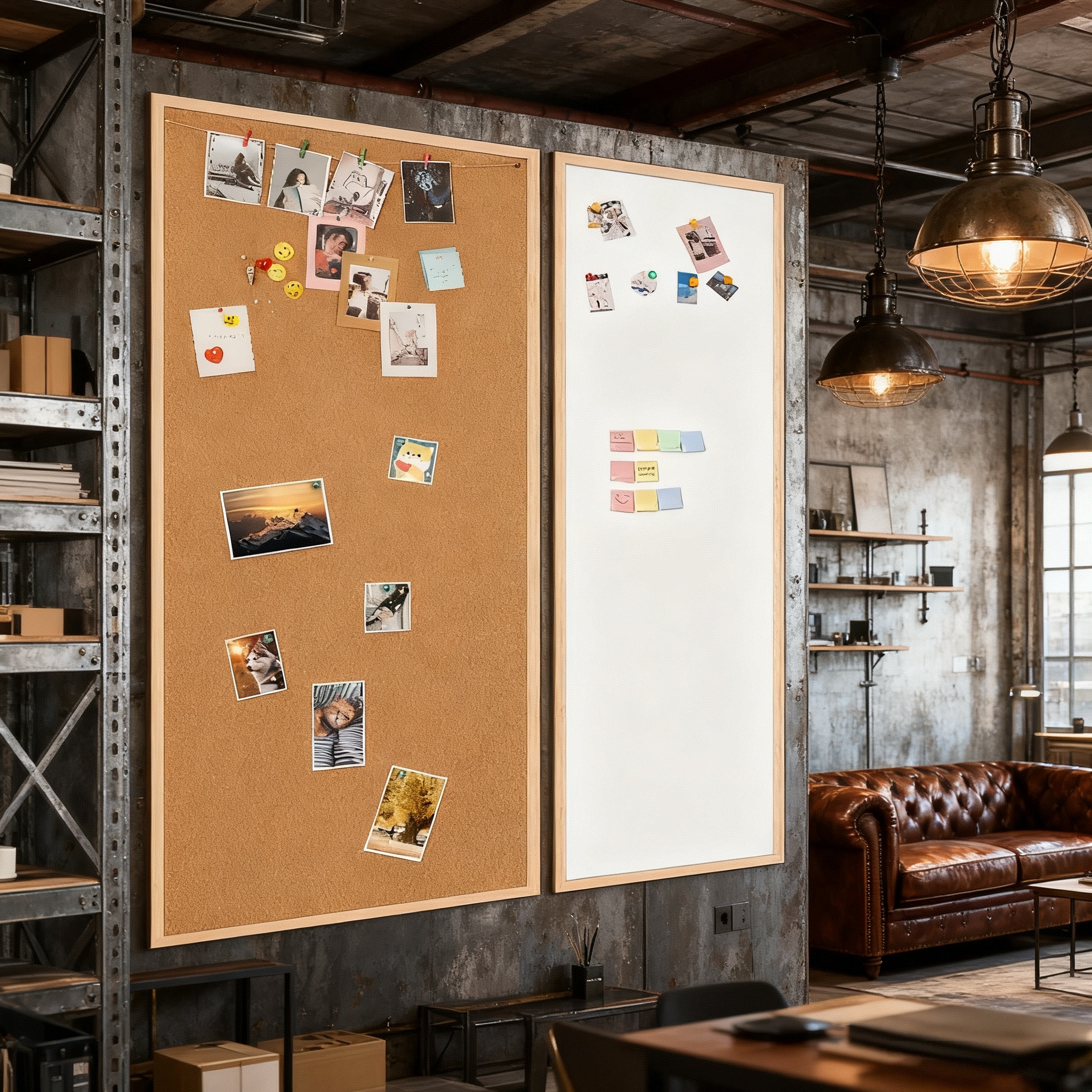 白板软木组合计划板DIY照片墙