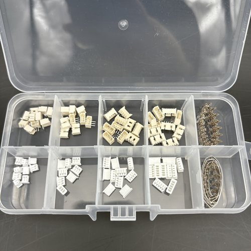 230PCS 1.25mm间距连接器弯针插座胶壳插头簧片端子套盒2P3P4P5P