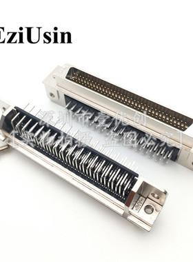 DB型针式68针 5174225-5AMP 68P SCSI连接器 公头 90度 弯脚