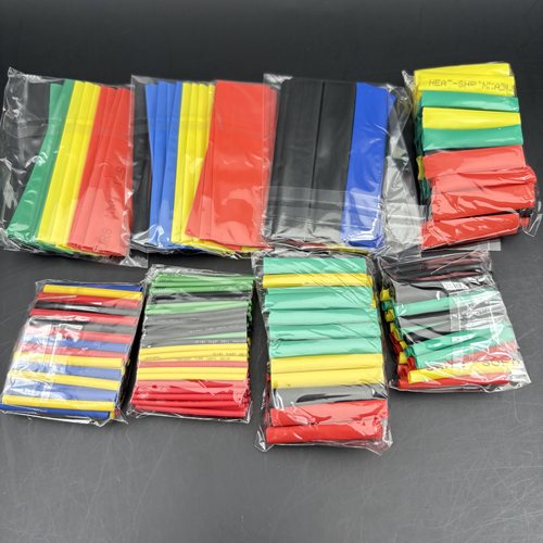 彩色热缩管328PCS绝缘套管电工家用接数据线彩色热收缩管跨境电商