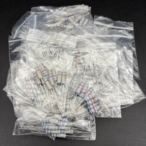 电磁炉电阻包袋装2W 25种常用型号各10个 22R-1M碳膜电阻共250个