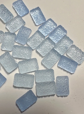蓝色系砂糖面包爱心五角星树脂饰品解压手作球手工diy填充物吵球