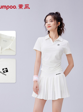 薰风羽毛球服夏季速干短袖运动训练服女匹克球网球熏风K241-1096