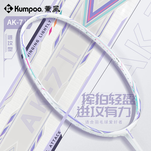 薰风全碳素纤维羽毛球拍